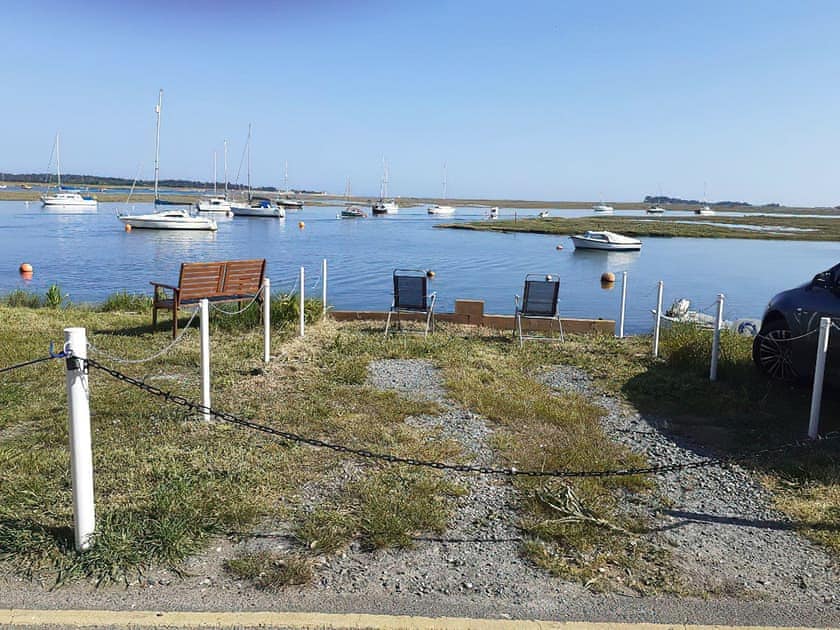 Quay views from private parking and picnic spot | Trinity Cottage, Wells-next-the-Sea