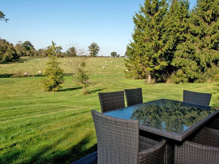 Sitting-out-area | Melbury Lodge - Brewery Farm Lodges, Ansty, near Dorchester
