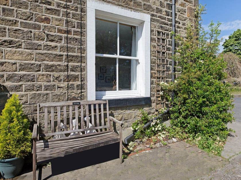 Inviting bench outside | Duck Cottage, Gargrave