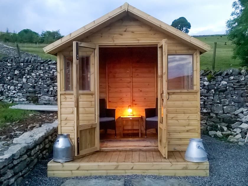 Relax and watch the sun set from your private summer house (25m from cottage) | Brow View Cottage, Ravenstonedale, near Kirkby Stephen
