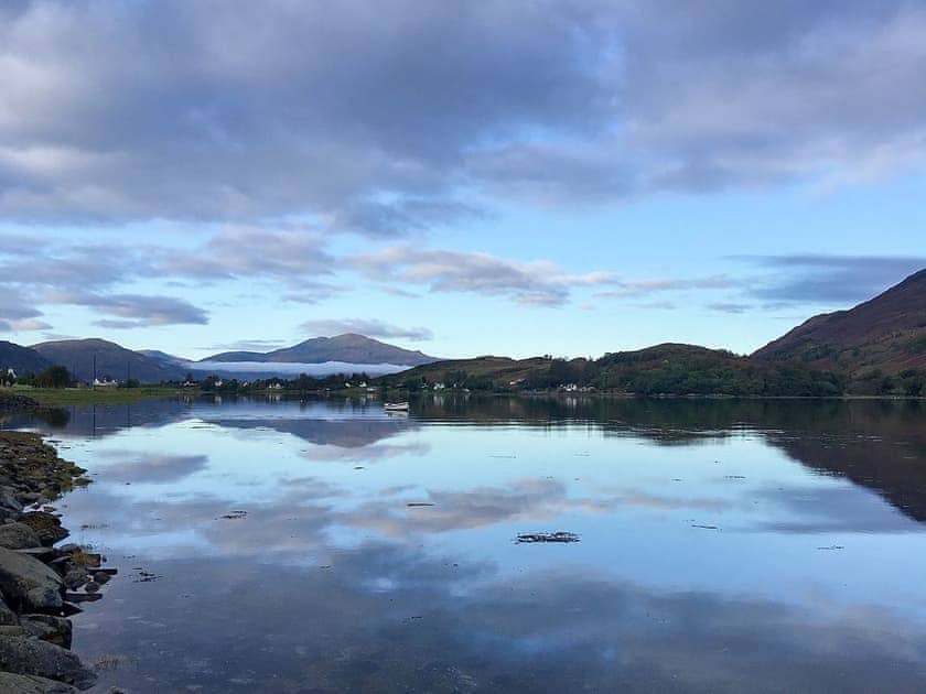 Lovely views over loch long front the front garden | Clear Waters, Dornie, near Kyle of Lochalsh