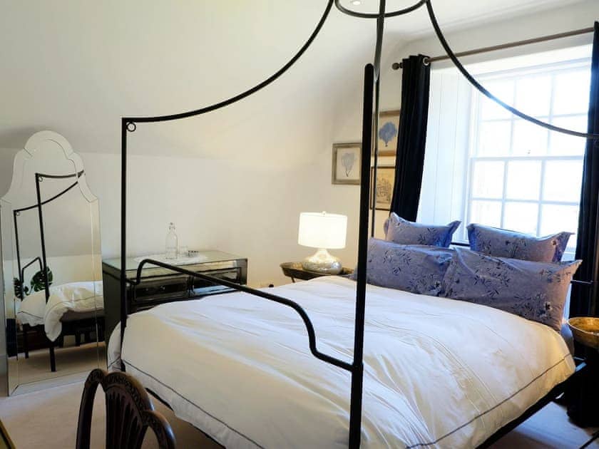 Four Poster bedroom | The Royal Castle Apartment - Dunskey Estate, Portpatrick, near Stranraer
