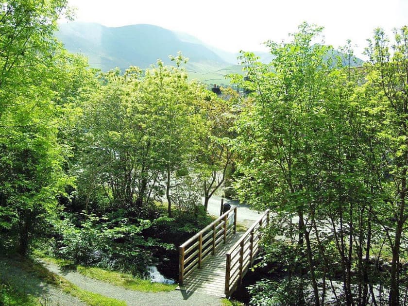 Across the stream about a minute from the cottage looking to Skiddaw mountain  | Brook House 2 - Brook House Cottage Holidays, Bassenthwaite