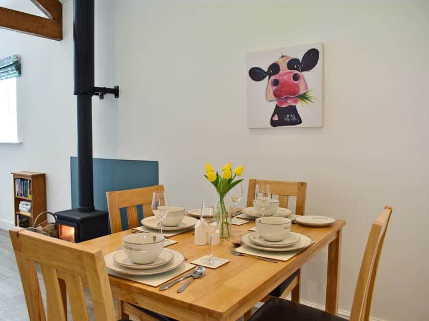 Dining Area | The Dairy - Chalet Farm Holidays, Langtoft, near Driffield