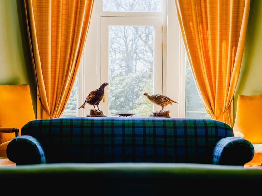 Entrance living room | Dalnaglar Castle - Dalnaglar Castle And Cottages, Glenshee, Cairngorms