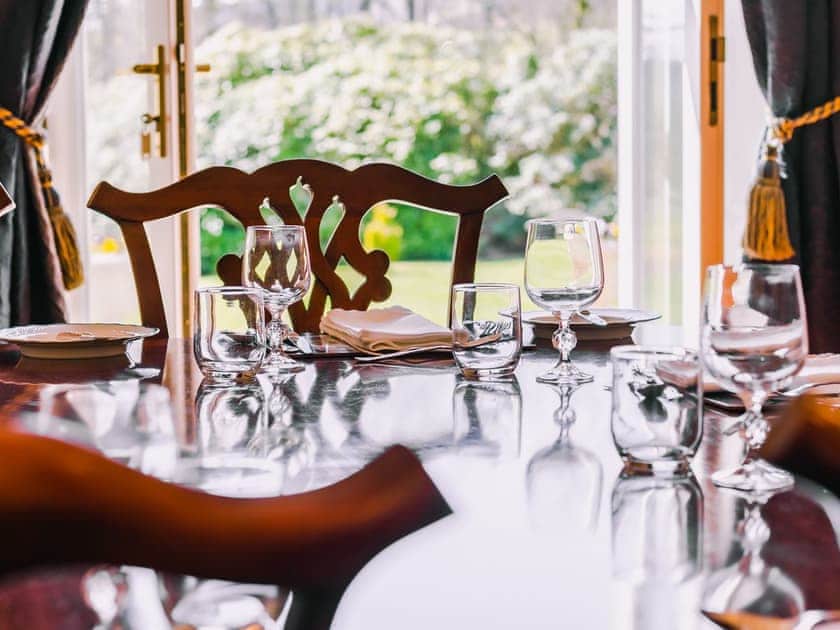 Spacious dining room | Dalnaglar Castle - Dalnaglar Castle And Cottages, Glenshee, Cairngorms