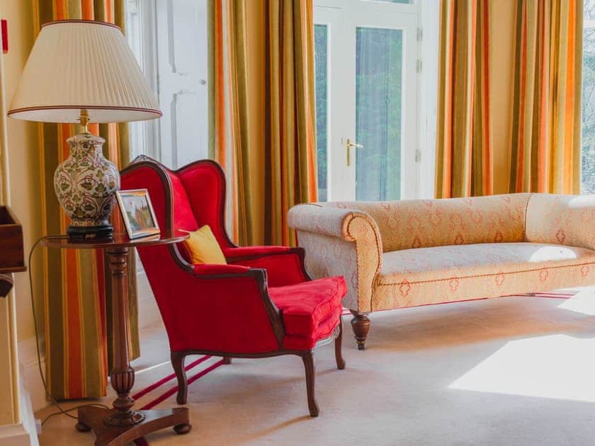 Vibrant second living room | Dalnaglar Castle - Dalnaglar Castle And Cottages, Glenshee, Cairngorms