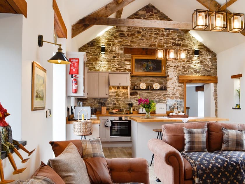 Open plan living space | Sgubor Llwyndu, Betws, near Ammanford