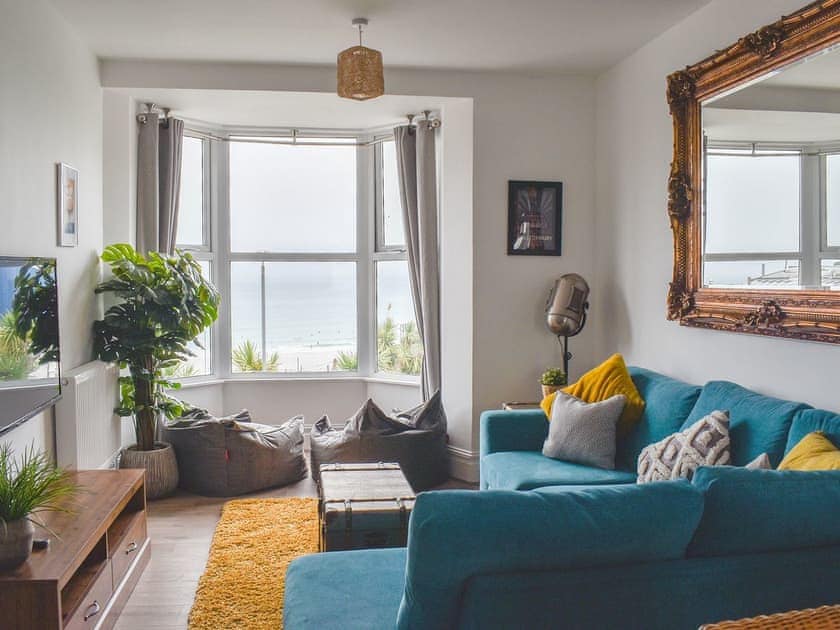 Living area | Beach View, Newquay