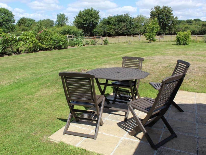 Sitting-out-area | Castle House Cottage, Horton, near Wimborne