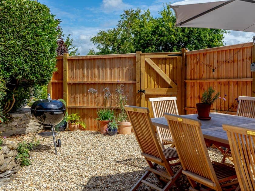 Outdoor area | The Retreat - Bradstock Cottages, Burton Bradstock, near Bridport