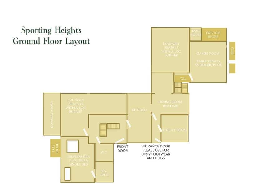 Floor plan | Sporting Heights, Clows Top, near Kidderminster