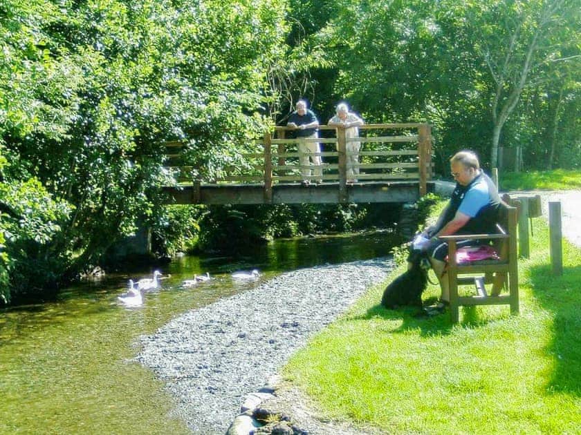 The stream and bridge 1 minute from the cottage  | Brook House, Bassenthwaite