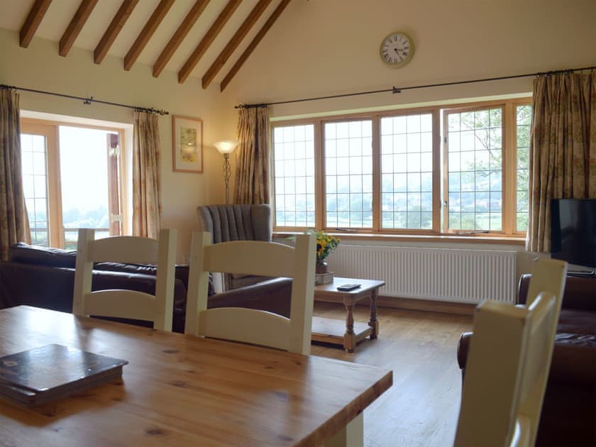 Open plan living space | Talog Barn - Hafod Talog Barns, Tregynon