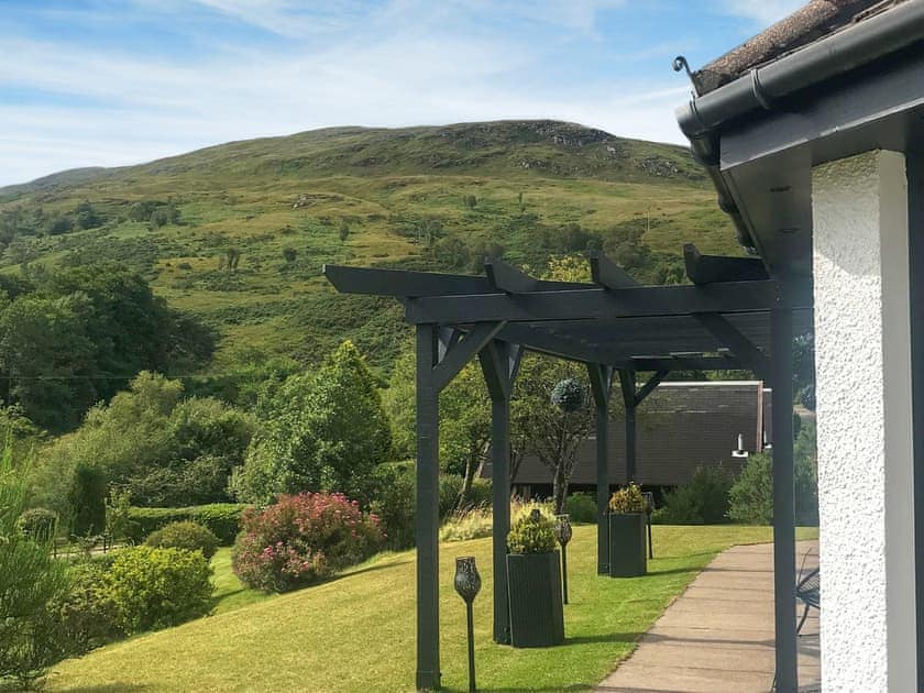 Breathtaking Highland views from the patio	 | Cushendall House, Banavie, near Fort William