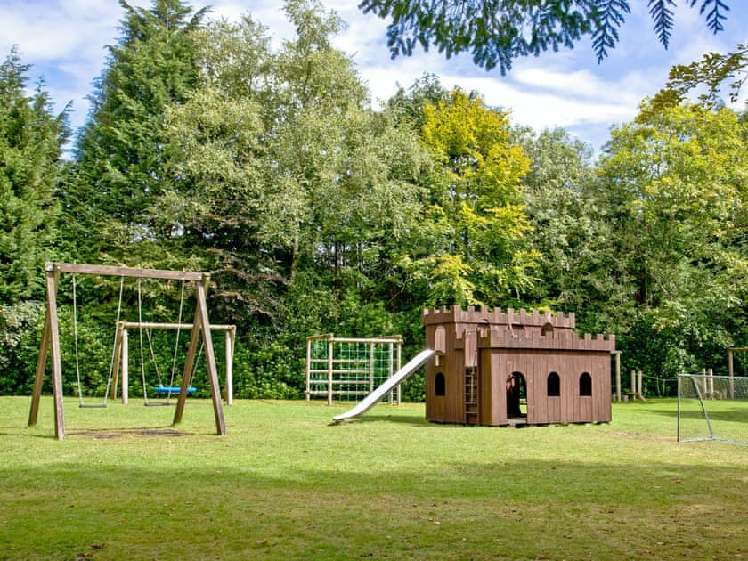 Children’s play area | Forest Glade Lodge, Lanlivery