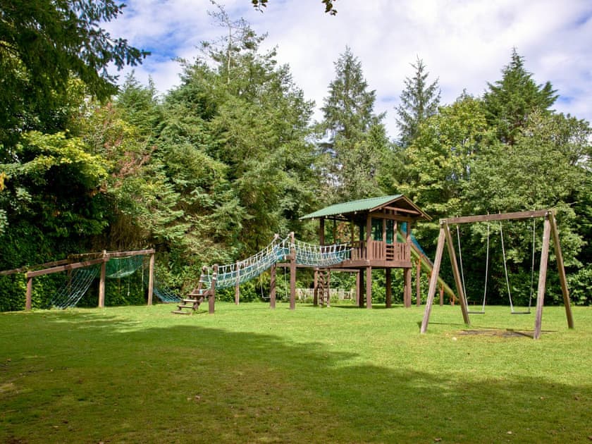 Children’s play area | Forest Glade Lodge, Lanlivery