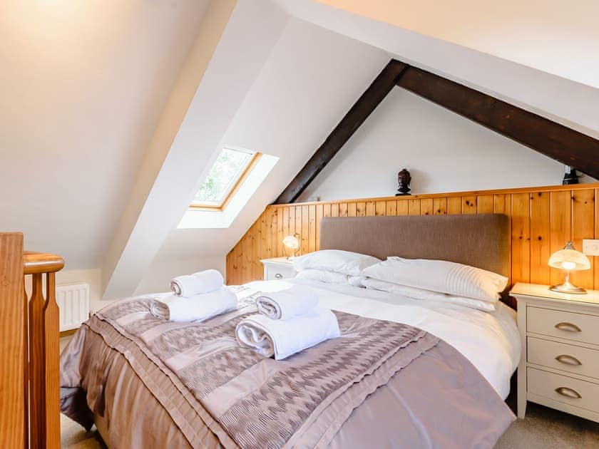 Mezzanine Bedroom | St Bede - The Old Mill Cottages, Little Mill, near Craster