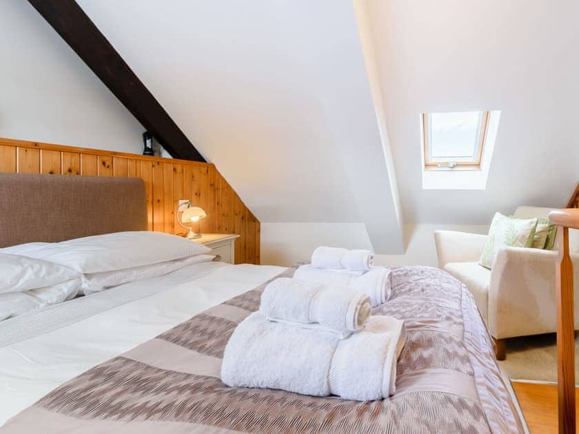 Mezzanine Bedroom | St Bede - The Old Mill Cottages, Little Mill, near Craster