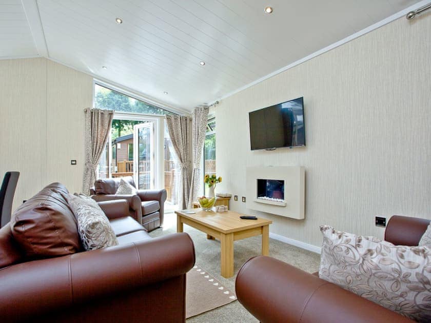 Living area | Forest Glade Lodge, Lanlivery