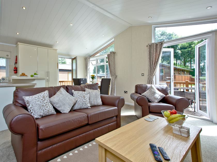Living area | Forest Glade Lodge, Lanlivery