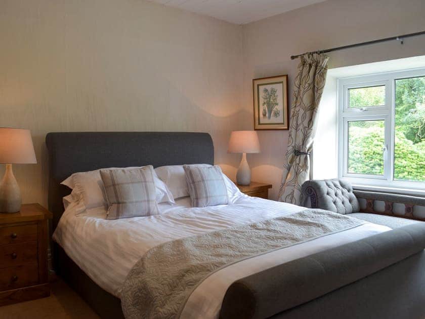 Double bedroom | The Farmhouse - Morlogws Farm Holiday Cottages, Capel Iwan, near Newcastle Emlyn