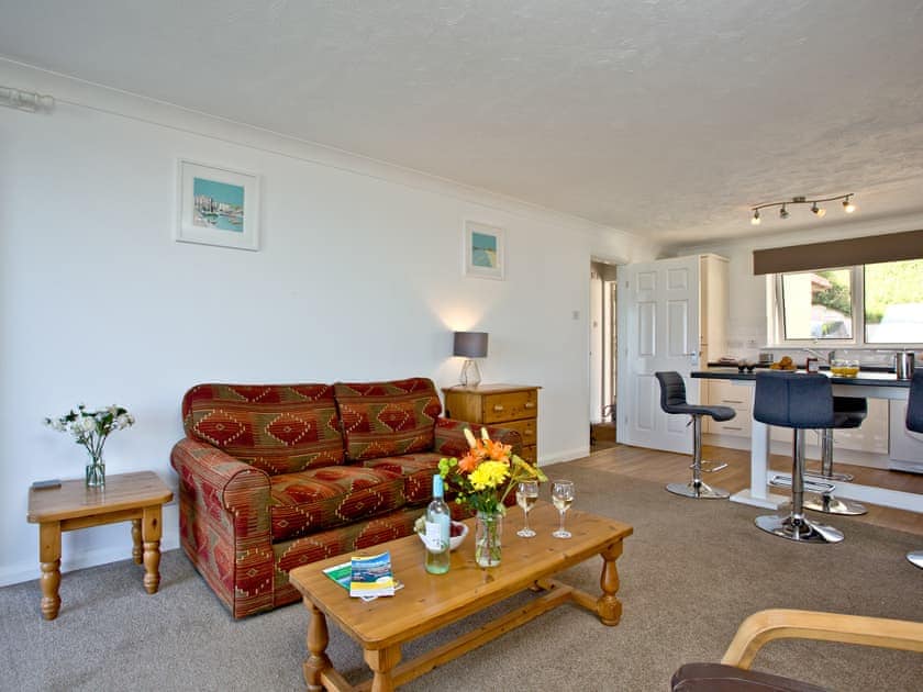 Open plan living space | Apartment 2 Waters Edge, Newquay