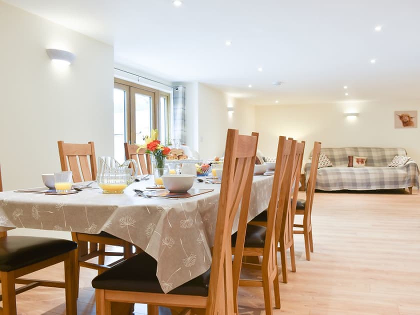 Living room/dining room | North Barn - Monkleigh Court, Monkokehampton, near Okehampton