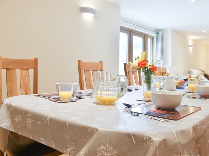 Living room/dining room | North Barn - Monkleigh Court, Monkokehampton, near Okehampton