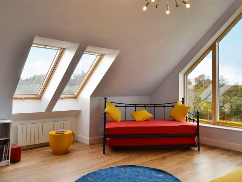 Bedroom 4, 2nd floor, with optional single beds | Wester Auchleuchrie, Memus, near Kirriemuir