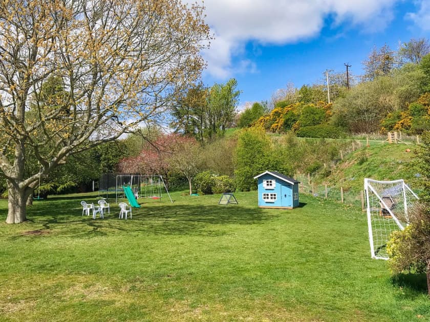 Enclosed children’s play area | Wester Auchleuchrie, Memus, near Kirriemuir