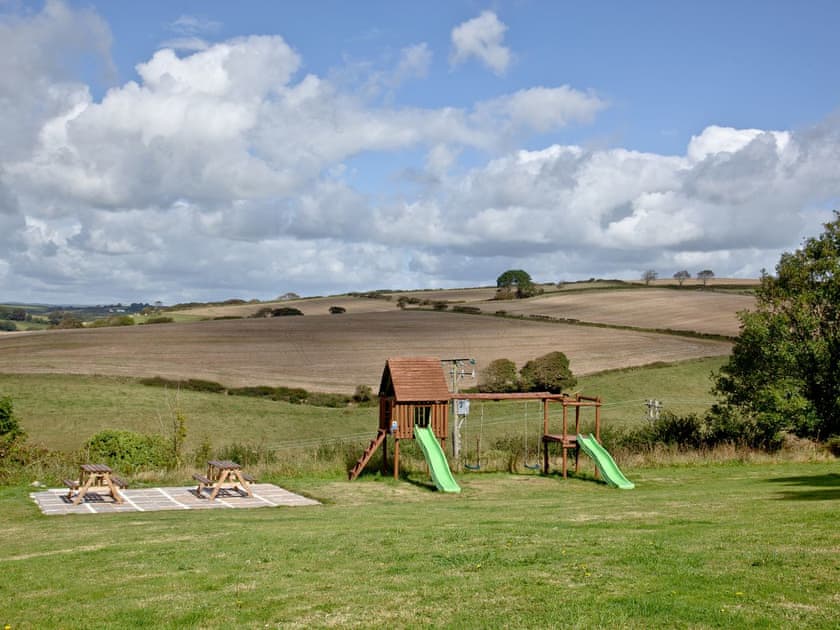 Children’s play area | Stables - Summercourt Cottages, LooeSt Marti
