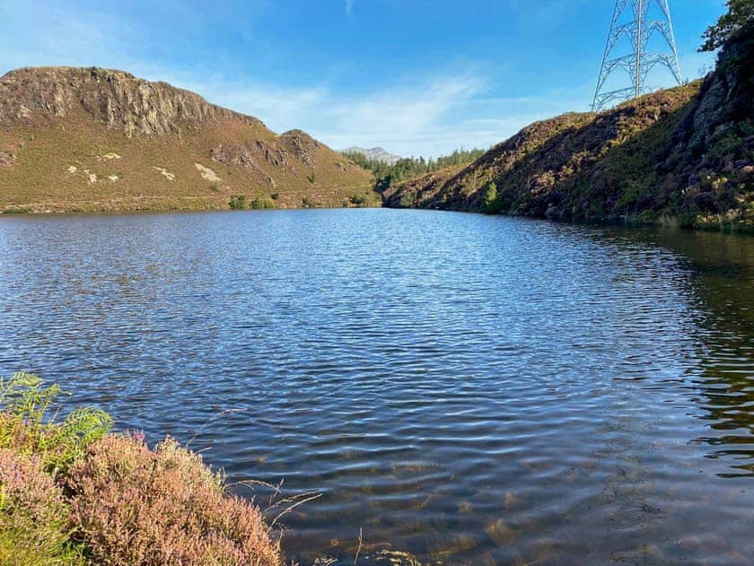 Llyn Tecwyn Isaf  ideal for fishing | The Barn, Talsarnau, near Harlech