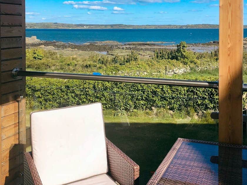 Sitting-out-area | Curlew Cottage, Mossyard, near Gatehouse of Fleet