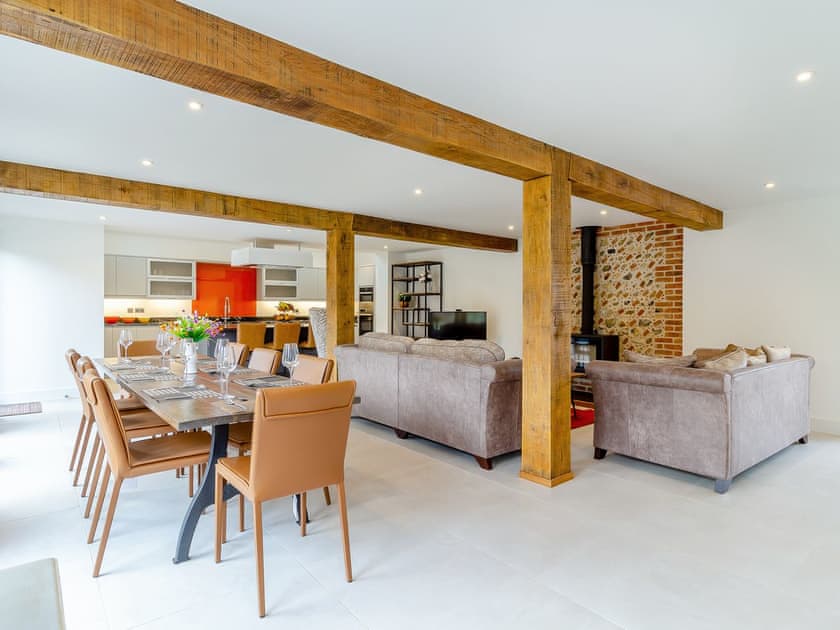 Open plan living space | Kestrel Barn - Goldfinch Barns, Swaffham