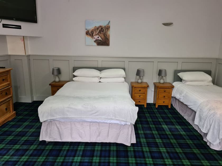 Bedroom | The Wild Cat - Black Isle Holiday Apartments, Avoch