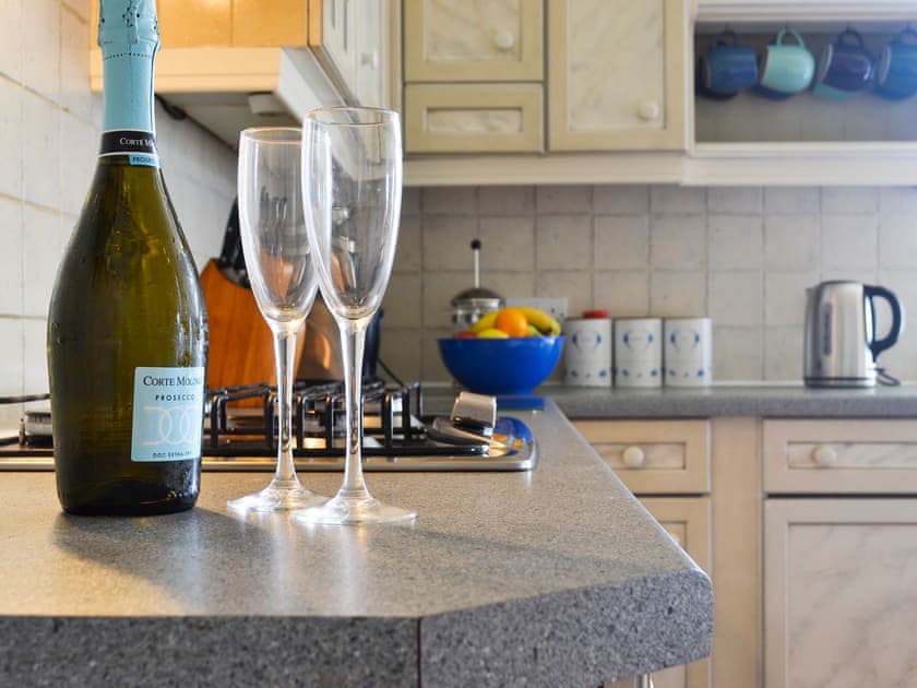 Kitchen | Sunrise Apartment, Lochmaddy