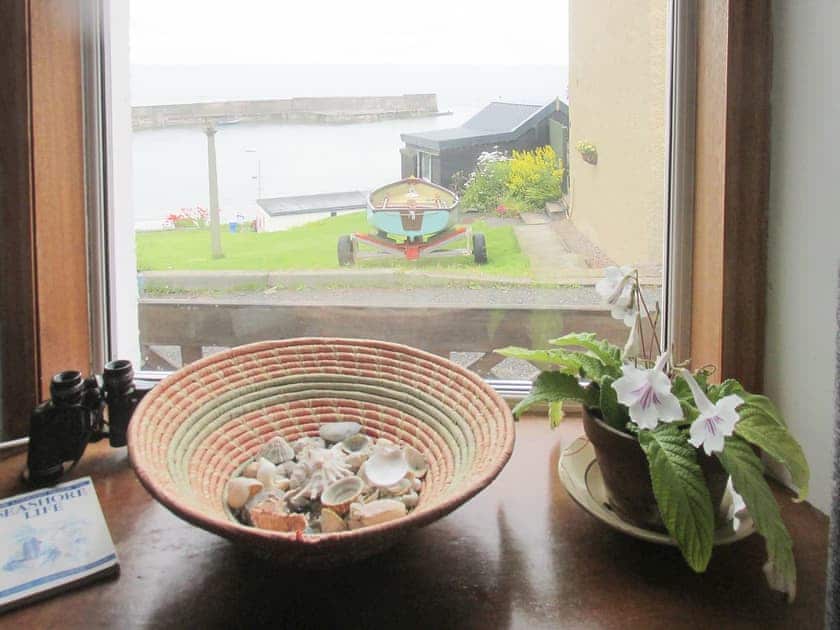 Stunning views over the harbour | Seaton Cottage, Collieston, near Ellon
