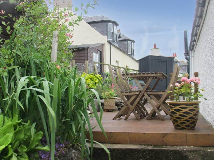 Attractive outdoor area | Seaton Cottage, Collieston, near Ellon
