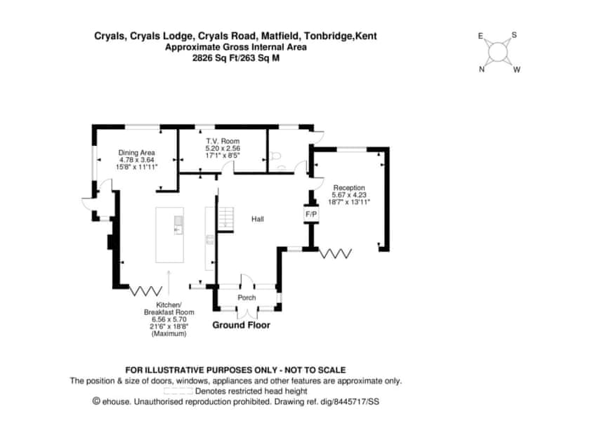 Floor plan | Cryals Lodge & Annex, Cryals Lodge - Cryals, Matfield