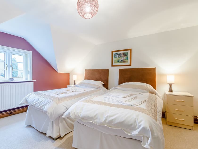Twin bedroom | The Old Vicarage, Stowe-by-Chartley, near Stafford