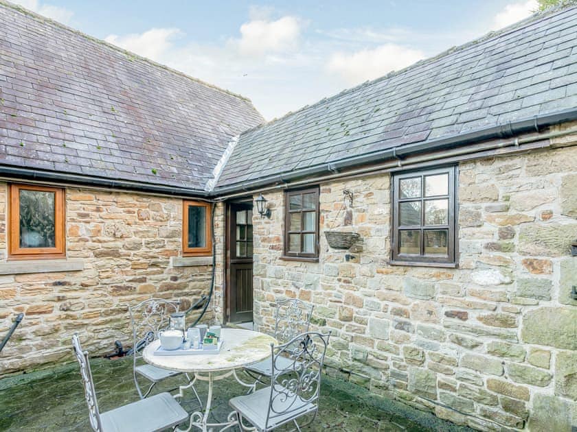 Patio | Cherry Tree Cottage - Mill Farm Cottages, Barlow near Bakewell