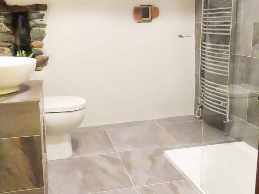 Wonderful contemporary shower room | The Garth - Blakebeck Farm, Mungrisdale, near Threlkeld
