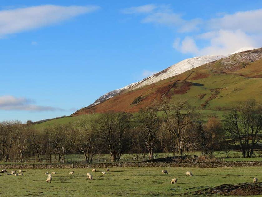Stunning view of snow-capped Blencathra | The Garth - Blakebeck Farm, Mungrisdale, near Threlkeld