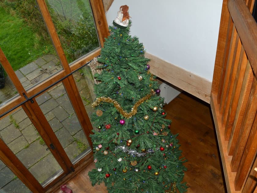 Substantial christmas installed tree over the festive period | Romden Barn, Smarden, near Ashford