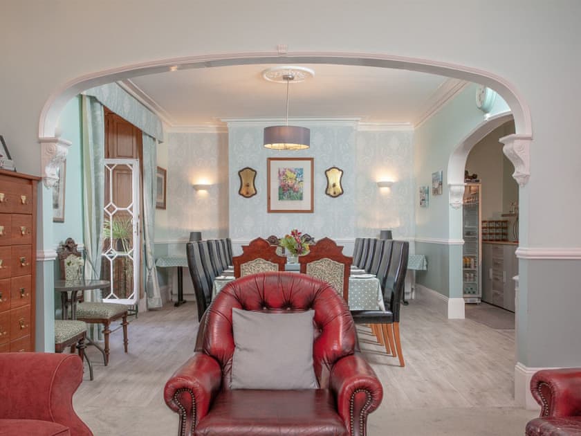 Open aspect from living room to dining room | Ranscombe House, Brixham