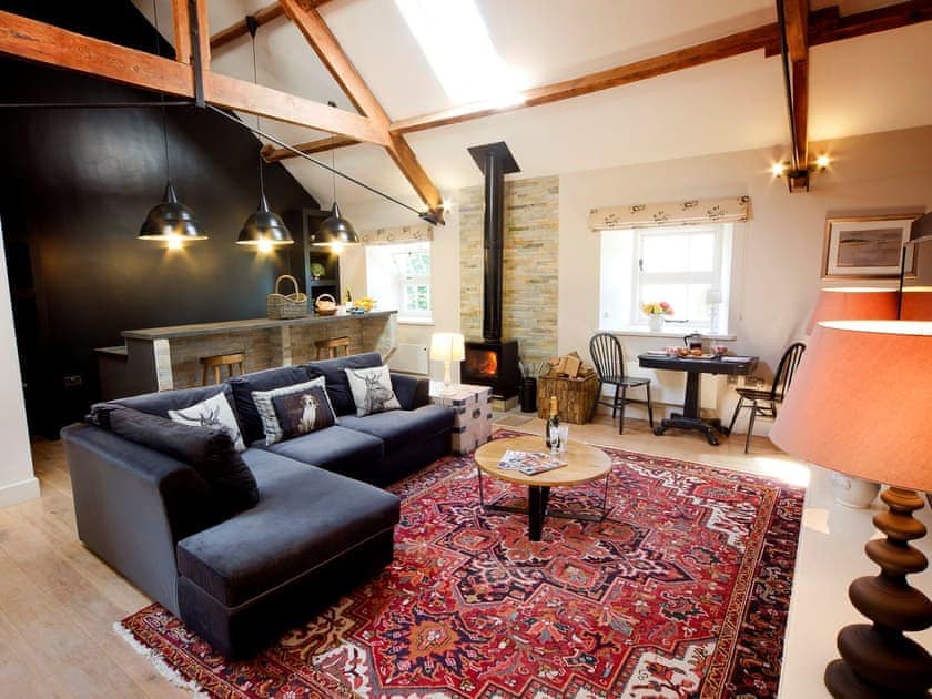 Open plan living space | Hayloft - Dalesend Cottages, Patrick Brompton, Bedale