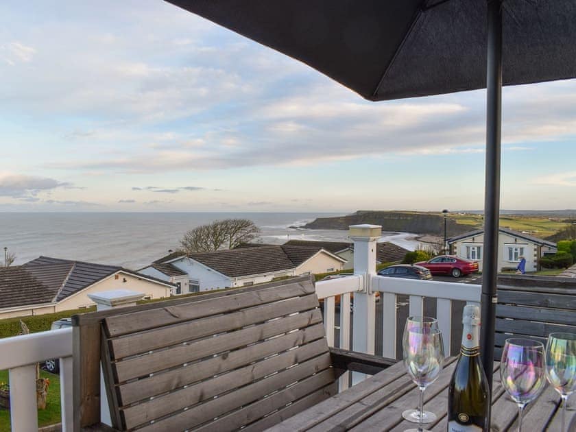 Lovely views from the terrace | Sea View Cottages- North Sea Views - Sea View Cottages, Knipe Point