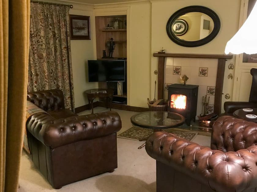 Lounge with woodburner | Croftbank, Lochranza