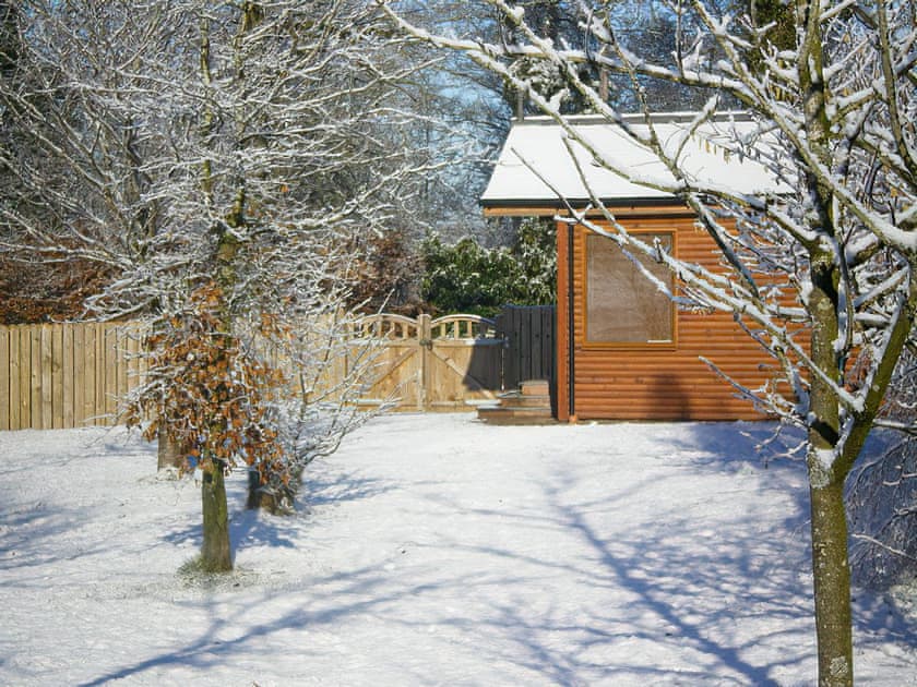 Exterior | The Tranquil Orchard - Woodpecker Lodge - The Tranquil Orchard , Brocklehirst, near Dumfries